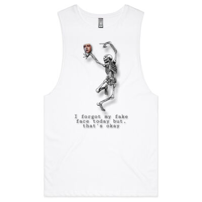 Fake Face Men's Tank Top - AS Colour - Barnard Tank Top - Muscle Tee Thumbnail